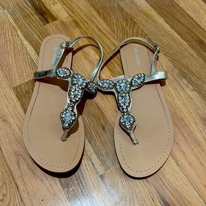Gold Sparkly Sandals